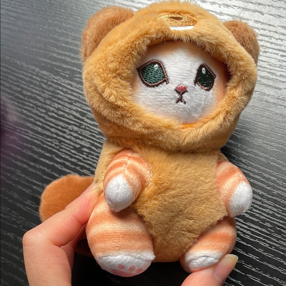 Mofusand Cute Plush Cat Beaver Keychain Bag Charm NEW